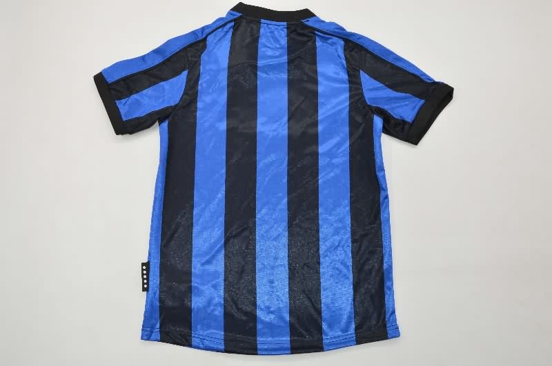 Kids Inter Milan 1999/00 Home Soccer Jersey And Shorts
