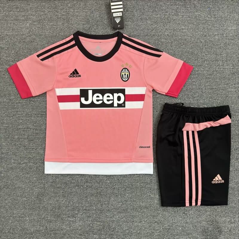 Kids Juventus 2015/16 Away Soccer Jersey And Shorts