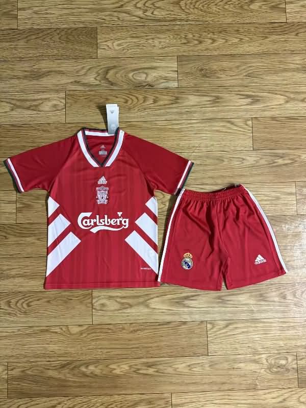 Kids Liverpool 1993/95 Home Soccer Jersey And Shorts