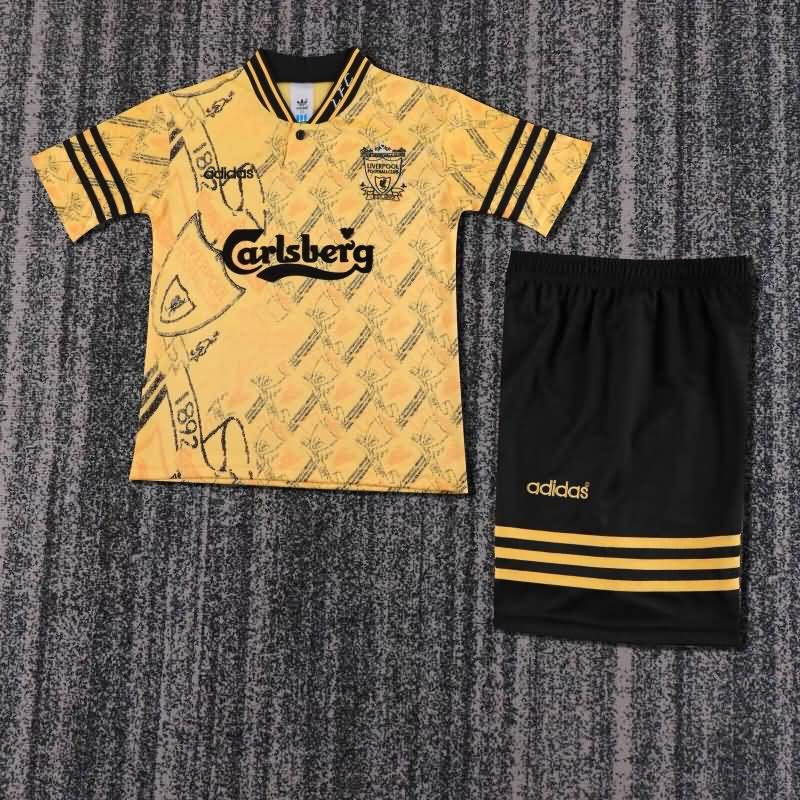Kids Liverpool 1994/96 Third Soccer Jersey And Shorts  Kids Liverpool 1994/96 Third Soccer Jersey And Shorts