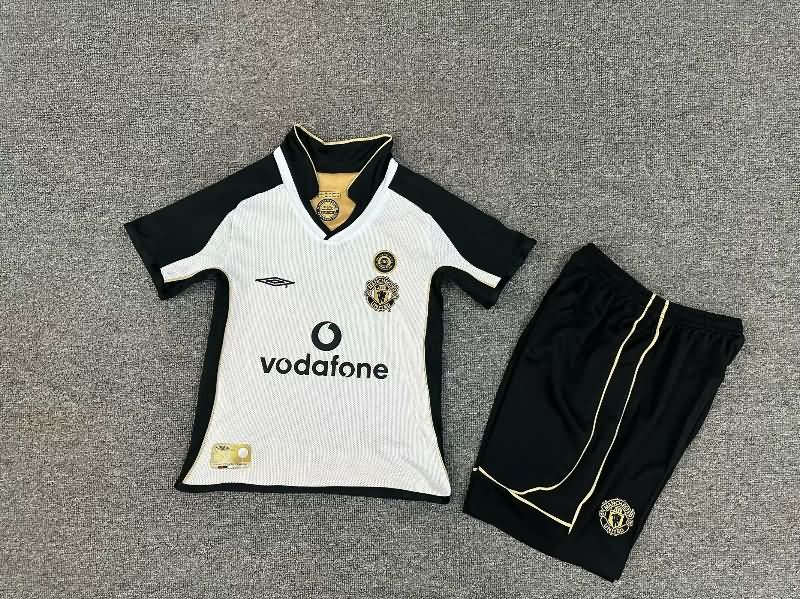 Kids Manchester United 2000/01 Away Soccer Jersey And Shorts
