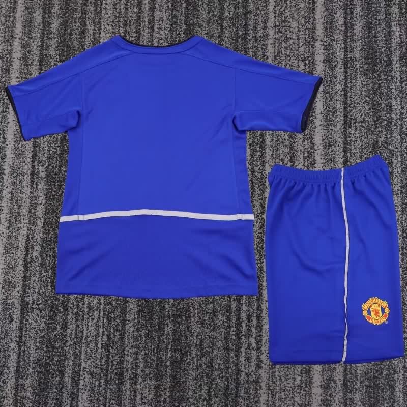 Kids Manchester United 2002/03 Third Soccer Jersey And Shorts