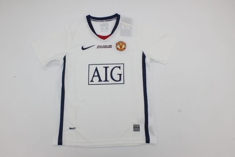 Kids Manchester United 2008/09 Away Soccer Jersey And Shorts