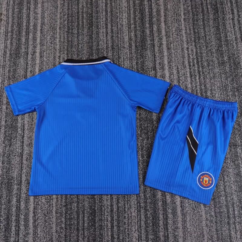 Kids Manchester United 1996/98 Third Soccer Jersey And Shorts