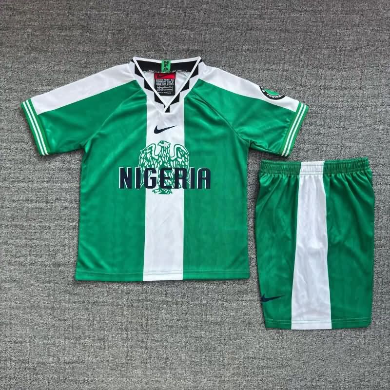 Kids Nigeria 1996 Home Soccer Jersey And Shorts