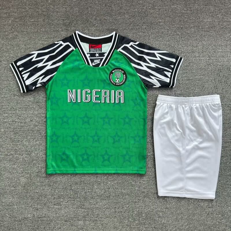 Kids Nigeria 1994/95 Home Soccer Jersey And Shorts