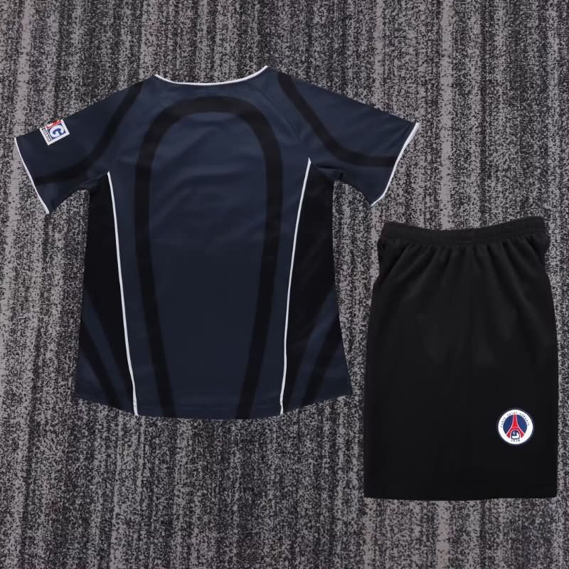 Kids Paris St German 2001/02 Third Soccer Jersey And Shorts