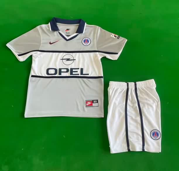 Kids Paris St German 1999/01 Away Soccer Jersey And Shorts Kids Paris St German 1999/01 Away Soccer Jersey And Shorts