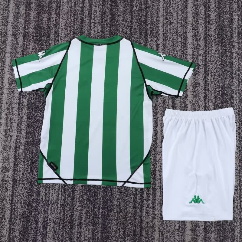 Kids Real Betis 2003/04 Home Soccer Jersey And Shorts