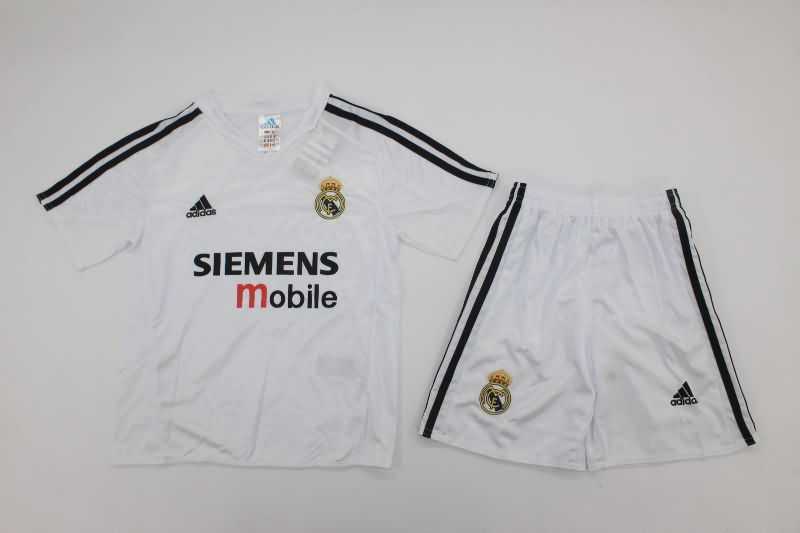 Kids Real Madrid Soccer Jersey Home Replica 2004/05