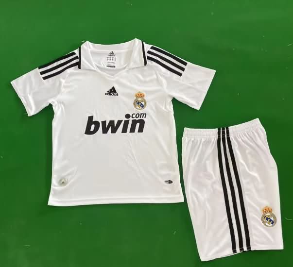 Kids Real Madrid 2008/09 Home Soccer Jersey And Shorts