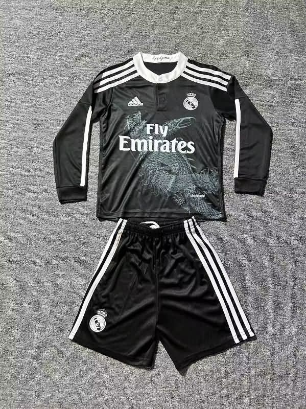 Kids Real Madrid 2014/15 Third Long Sleeve Soccer Jersey And Shorts