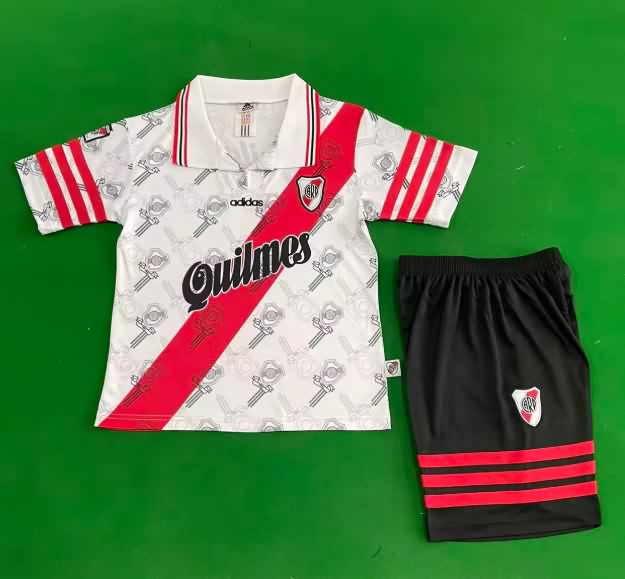 Kids River Plate 1996/97 Home Soccer Jersey And Shorts