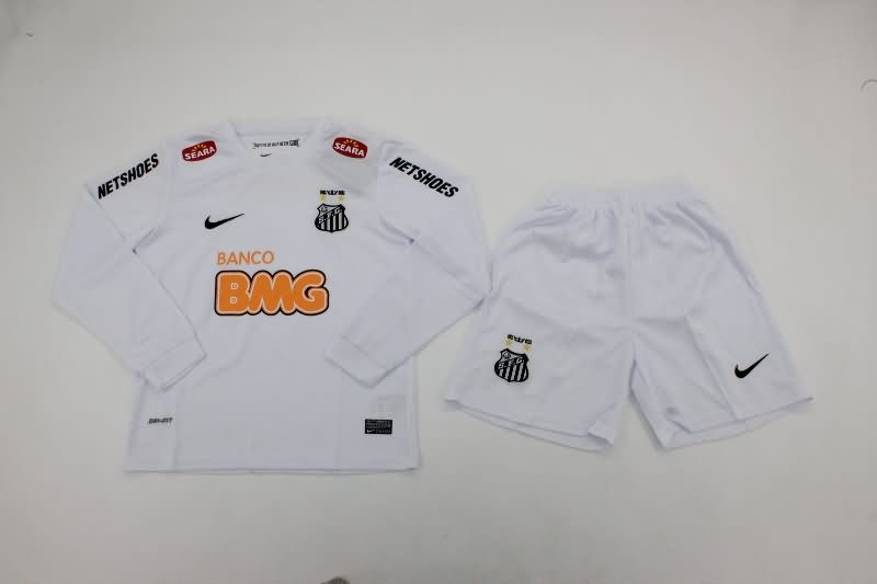 Kids Santos Soccer Jersey Home Long Sleeve Replica 2011/12