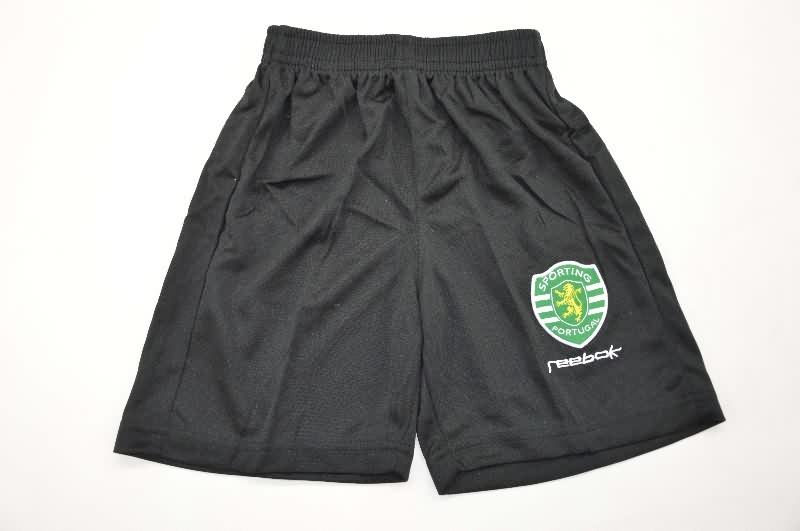 Kids Sporting Lisbon 2002/03 Home Long Sleeve Soccer Jersey And Shorts