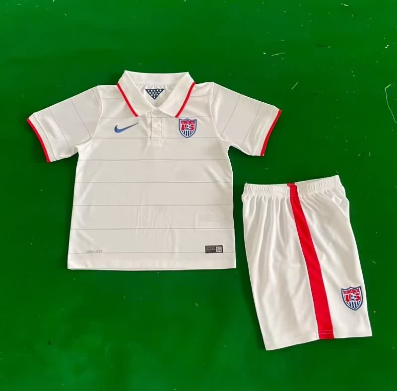 Kids USA 2014 Home Soccer Jersey And Shorts
