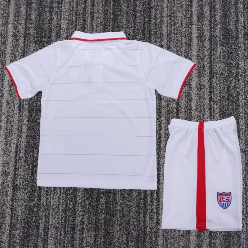 Kids USA 2014 Home Soccer Jersey And Shorts